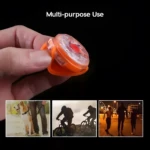 Llavero LED naranja, multiusos para correr, ciclismo y mascotas.