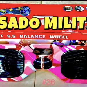 Patineta eléctrica autoequilibrada para niños, diseño camuflado rosa y blanco, con luces LED.