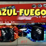 Patineta autoequilibrada azul fuego para niños, diseño llamas, luces LED, 6.5 pulgadas.