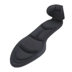 Plantilla de tacón negra acolchada, con soporte y contrafuerte, cómoda y ergonómica.