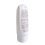Envase blanco de Polímero Capilar Alizz de 120 ml, visto de lado mostrando la etiqueta con instrucciones y detalles en letras negras sobre fondo blanco.