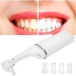 Pulidor dental portátil blanco, ideal para una sonrisa más blanca y pulida. Incluye 4 puntas.