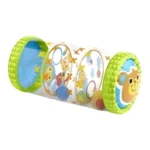 Rodillo inflable para bebé con diseño de animales y pelotas, estimula gateo.