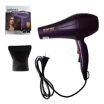 Secador de pelo Nova 9103 morado 5000W con concentrador.
