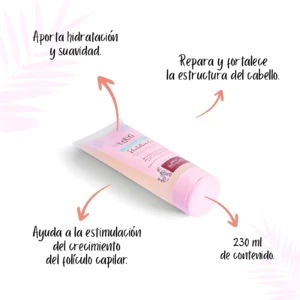 Crema Kaba 230 ml para hidratar, fortalecer el cabello y estimular crecimiento, ideal para cabello opaco.