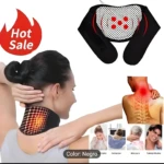 Set x2 Soporte Cervical Terapia Negro. Alivio para dolor de cuello, ajustable y con diseño ergonómico.