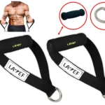 Set x2 manillares negros LAVAF con argolla metálica para ejercicios de resistencia.