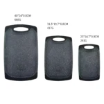Tablas picadoras descongelantes, 3 tamaños diferentes: 40x24x0.8cm, 31.5x19.7x0.8cm, 25x14.7x0.8cm.