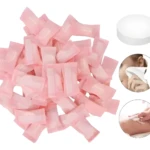 Set x2 toalla compacta de limpieza facial, rosa, ideal para viaje.