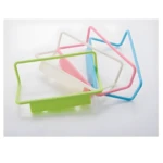 Set x2 toalleros colgantes: verde, blanco, rosa y azul.