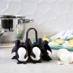 Organizador Huevos Pingüino - Cocina y sirve huevos divertidos y seguros - Imagen 2