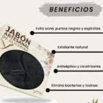 Set x3 Jabón de Glicerina Natural Carbón Activo