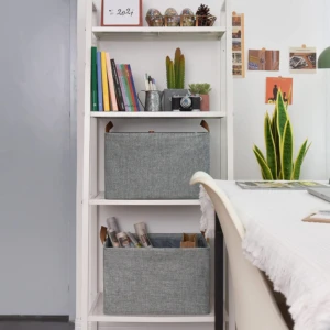Canasta Organizadora Rígida Plegable Poliéster - Mantiene tu hogar ordenado y libera espacio