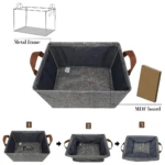 Canasta Caja Organizador Rigido Plegable - Imagen 4