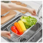 Escurridor de Frutas y Verduras Expandible Acero Inoxidable - Lava y Drena Alimentos Fácilmente - Imagen 3
