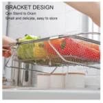 Escurridor de Frutas y Verduras Expandible Acero Inoxidable - Lava y Drena Alimentos Fácilmente - Imagen 7