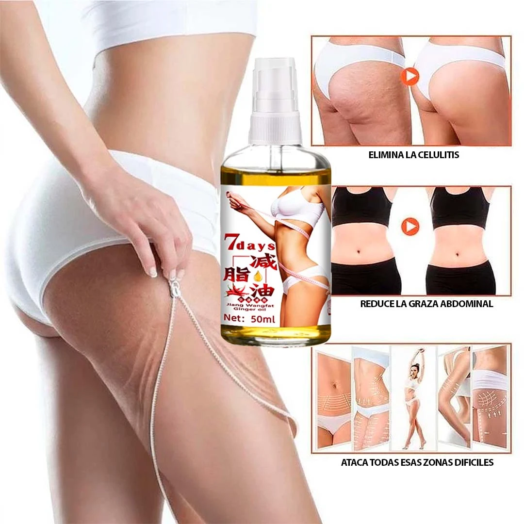 Spray reductor de grasa 50ml, combate celulitis y tonifica abdomen y piernas.