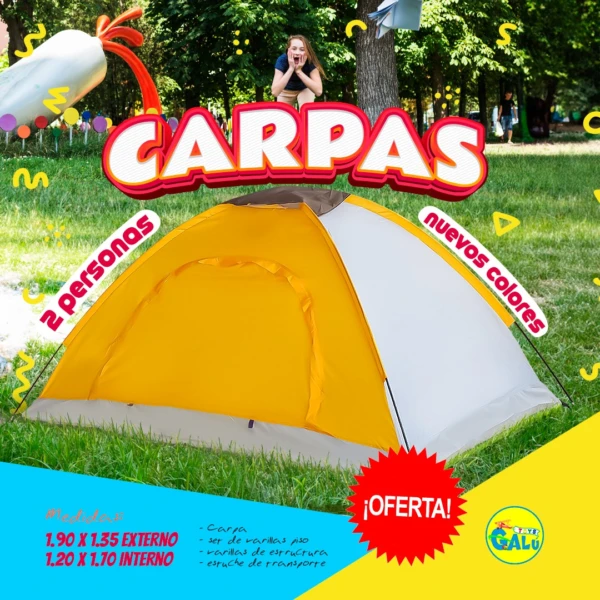 Yh-075 Carpa Camping (2-3Pers)
