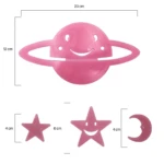 Set x2 Planeta y Estrellas Luminosas Adhesivas - Transforma la noche infantil en magia espacial - Imagen 2