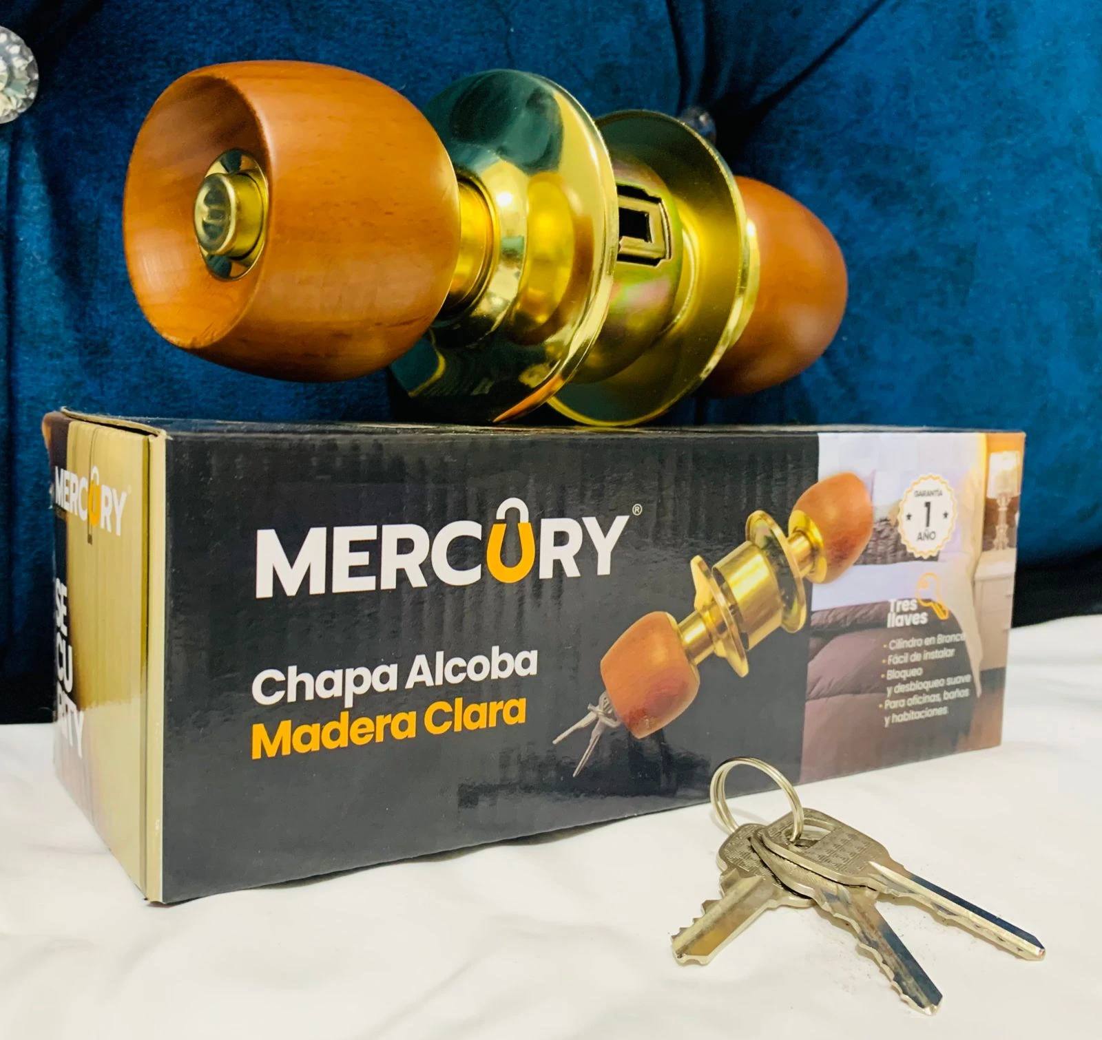 Chapa para Alcoba Mango en Madera Clara