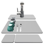 Set X4 Tapetes Alfombrillas Absorbentes