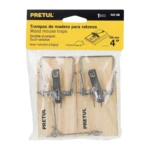 Set x4 Trampa Raton Madera 4'' X 2Unid - Imagen 3
