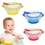 Plato Antiderrame con Cuchara para Bebe - Imagen 3