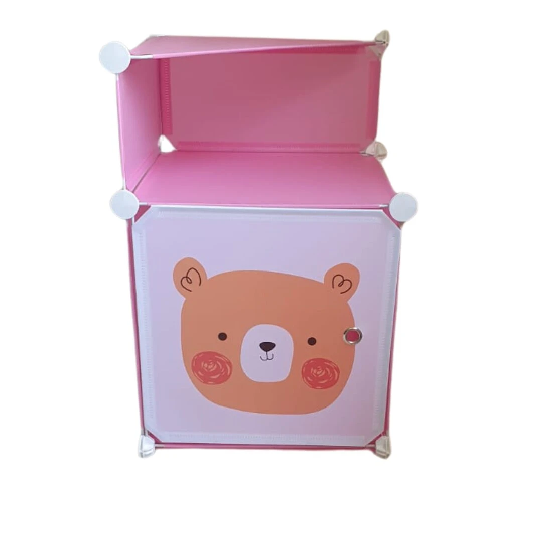 Set x2 Mesa de Noche Infantil Armable - Organiza ropa y juguetes de tus hijos