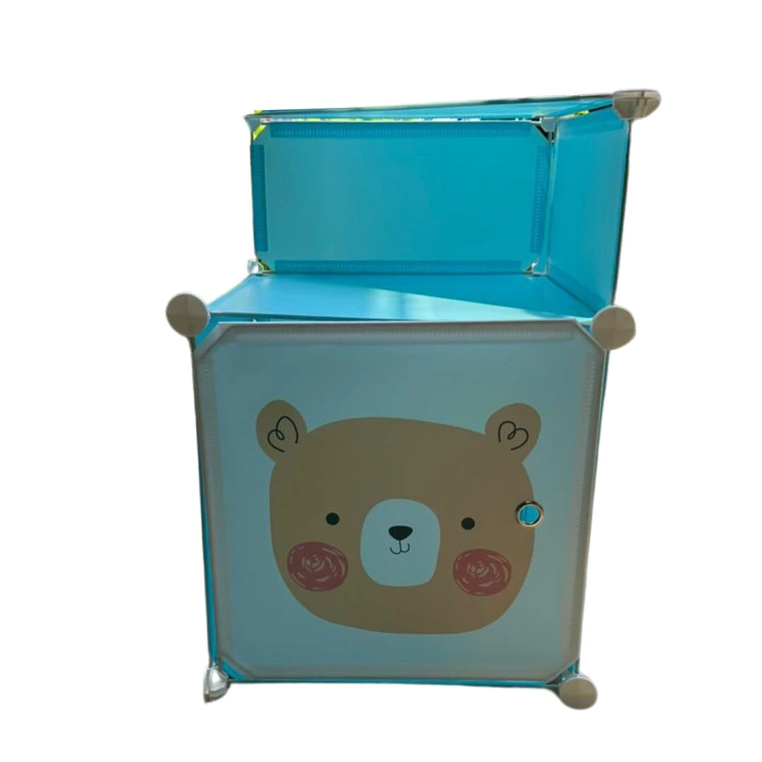 Set x2 Mesa de Noche Infantil Armable - Organiza ropa y juguetes de tus hijos