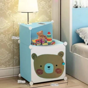 Set x2 Mesa de Noche Infantil Armable - Organiza ropa y juguetes de tus hijos