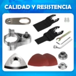 Convertidor a Herramienta Oscilante para Amoladora Angular - Realiza cortes precisos y desoxidación en madera y metal - Imagen 6