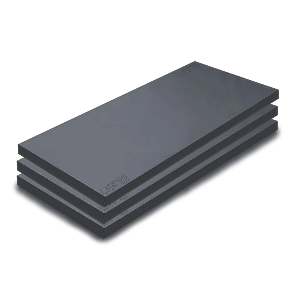 Colchonetas de ejercicio Lavef alta densidad, color gris oscuro, apiladas, ideales para entrenamiento y protección articular.