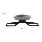 Porta Placa Led con Luz de Freno Moto - Imagen 6