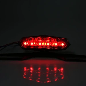 Porta Placa Led con Luz de Freno Moto