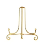 Set x2 Bases Soporte Platos Dorado Lujo Hierro - Exhibe tus tesoros con elegancia - Imagen 6