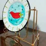 Set x2 Bases Soporte Platos Dorado Lujo Hierro - Exhibe tus tesoros con elegancia - Imagen 2