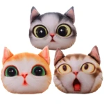 Cojín de Gatos 3D X3 Decoración Fdcg3D - Imagen 3