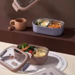 Portacomidas Térmico con Divisiones - Mantiene tus comidas frescas y separadas - Imagen 3