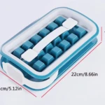 Molde de Silicona para Cubos de Hielo con Tapa Hermética - Prepara y Sirve Hielo Fácilmente - Imagen 7