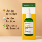 Set x3 Sérum Rejuvenecedor Kormesic con 30% AHA - Renueva y ilumina tu piel noche a noche - Imagen 4