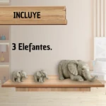 Decoracion Familia de 3 Elefantes Adorno - Imagen 7