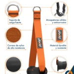 Agarres de Polea Pbold Naranja para Entrenamiento de Fuerza - Fortalece y Tonifica tus Músculos - Imagen 2
