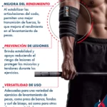 Coderas de Compresión Pbold Grises para Levantamiento - Protegen y estabilizan tus codos en cada entrenamiento