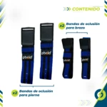 Kit X4 Bandas Elasticas Oclusión Pbold - Imagen 3