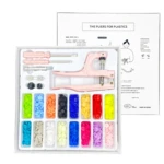 Kit de broches a presión con 16 colores y herramienta - Cierra prendas sin costura en segundos