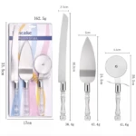 Set Cuchillo Torta Espátula y Rodillo Pz - Imagen 3