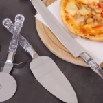 Set Cuchillo Torta Espátula y Rodillo Pz