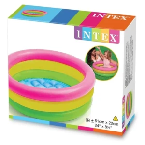 Piscina Inflable Arcoíris para Bebés Intex - Refresca y divierte a tus pequeños en días soleados