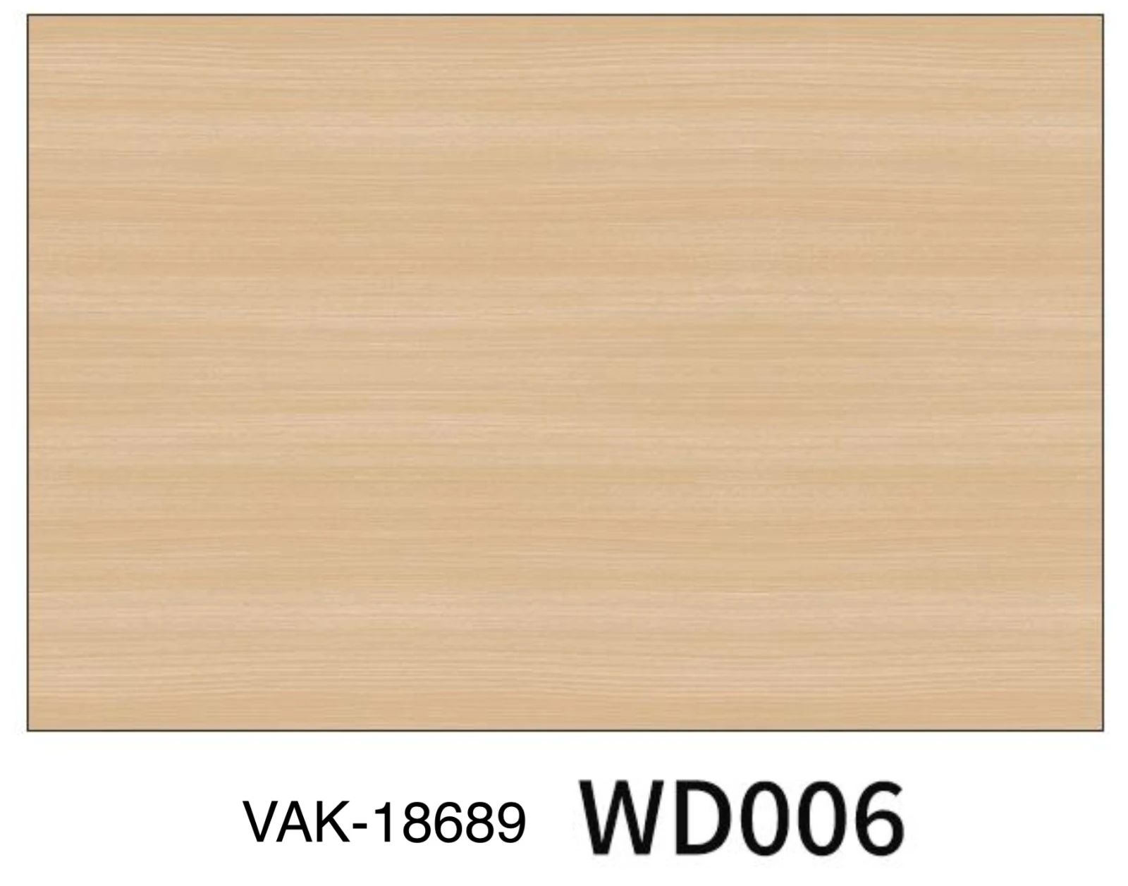 Papel madera adhesivo brillante color roble claro, textura de veta horizontal, variante WD006, ideal para renovar paredes y muebles sin obra.
