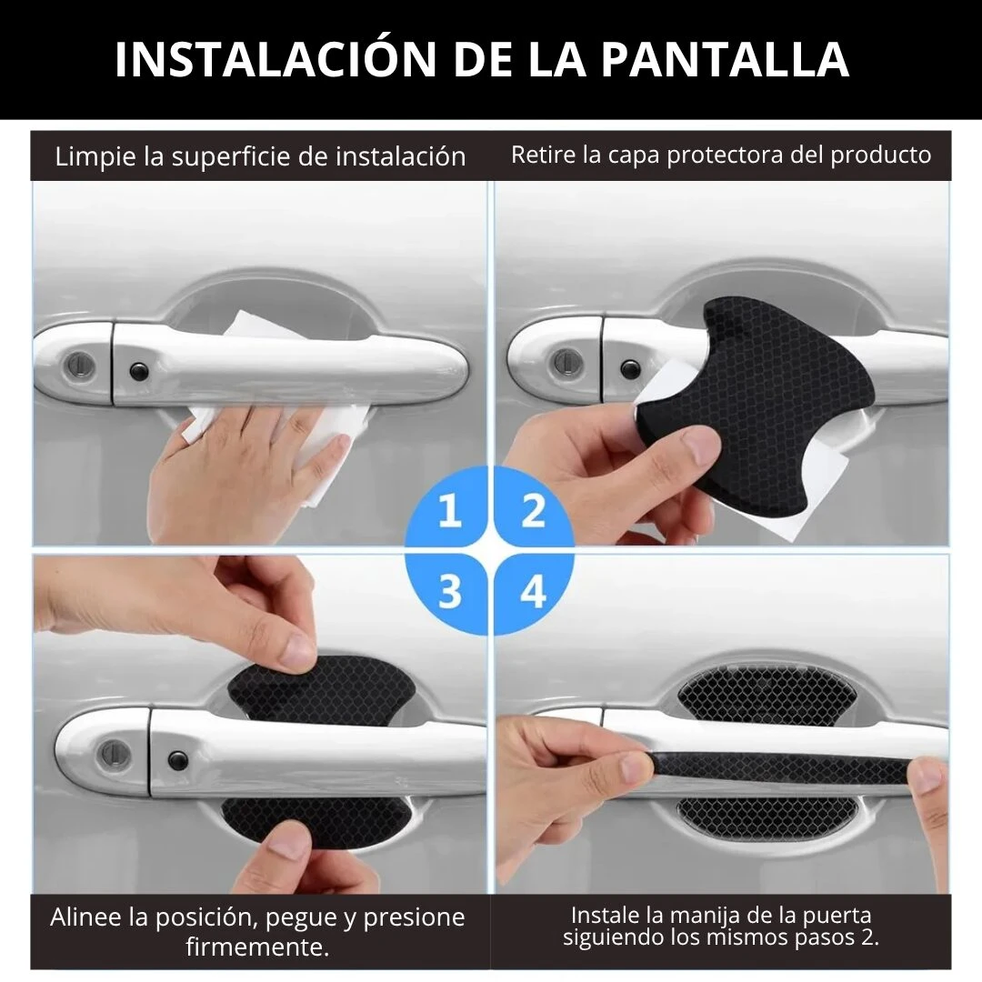 Set x2 Protector de Manijas de Auto Antirayones